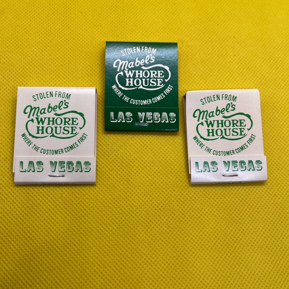 VINTAGE STOLEN FROM MABEL'S W HOUSE WHERE THE CUSTOMER COMES FIRST MATCHBOOK